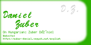 daniel zuber business card